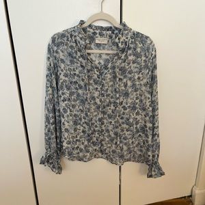 Dress Forum Floral Blue Blouse